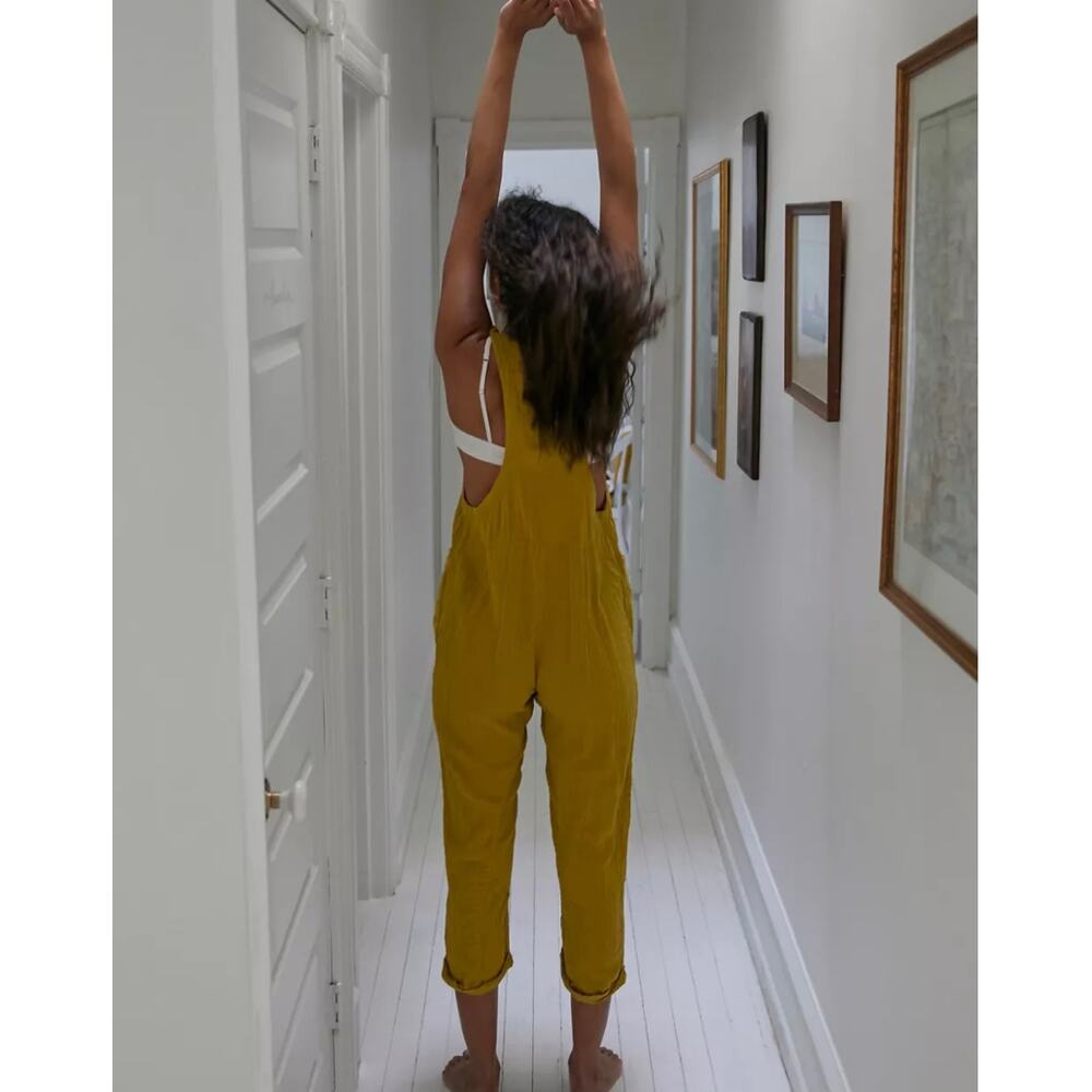 Out From Under Rhea Button Front Jumpsuit -Small - Picture 2 of 7